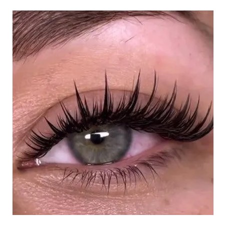 Pose d'extension de cil WET effet mouillé