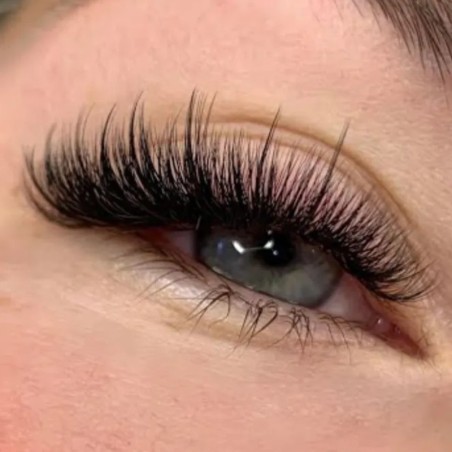 Pose d'extension de cil WET effet mouillé