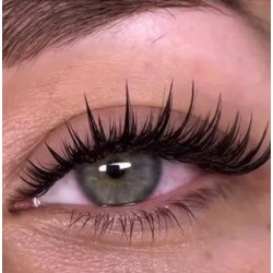 Pose d'extension de cil WET effet mouillé